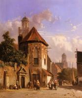 Eversen, Adrianus - View Of A Dutch Street